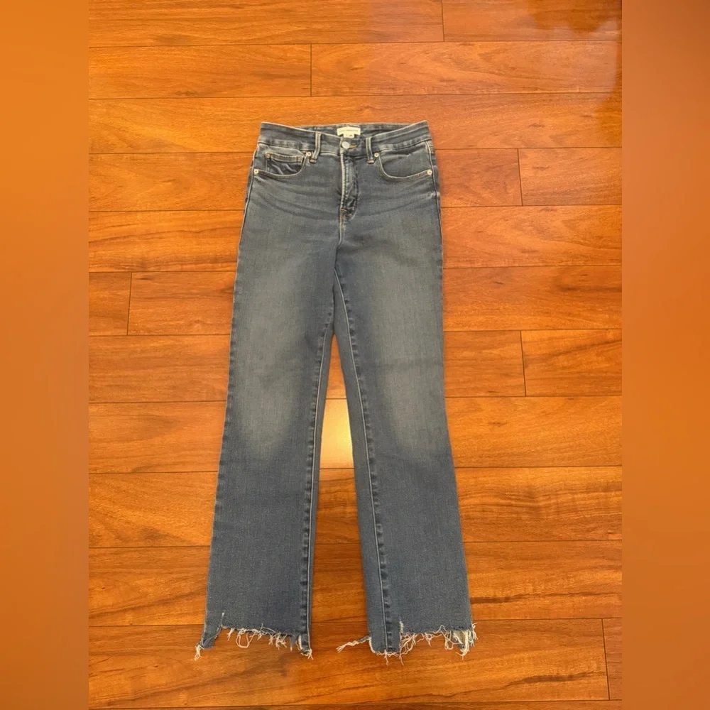 Good American  Good Legs Straight” (Raw Hem /Ankle Straight Leg